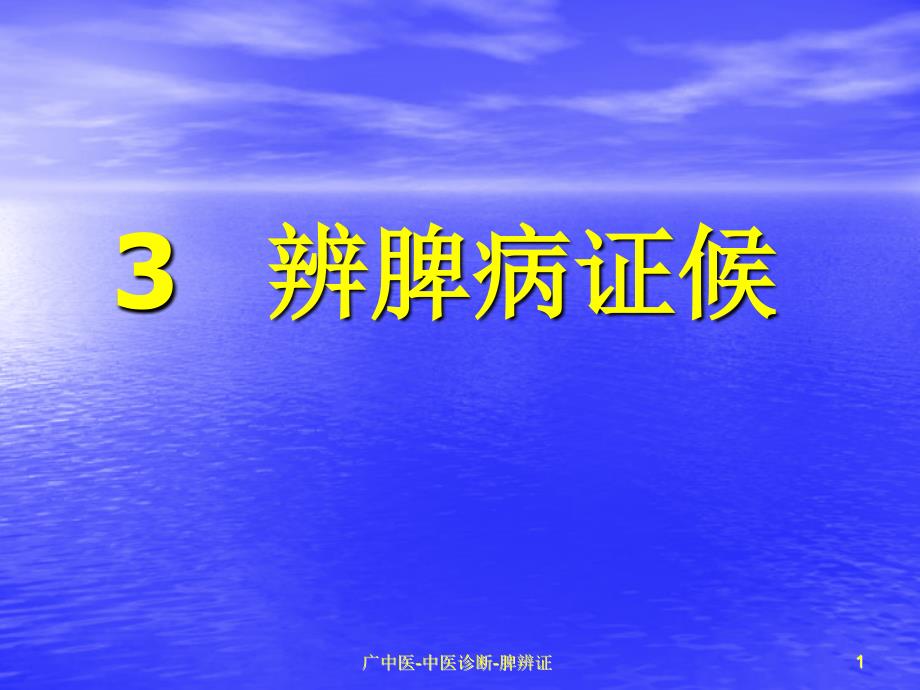 广中医中医诊断脾辨证课件_第1页