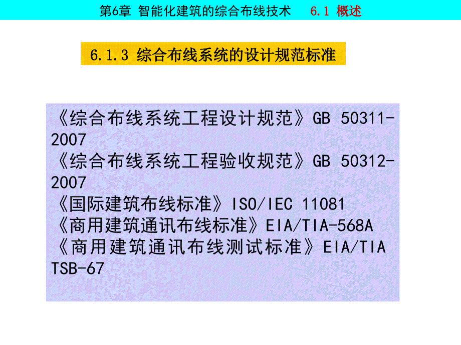 第6章智能化建筑的综合布线技术ppt课件_第4页