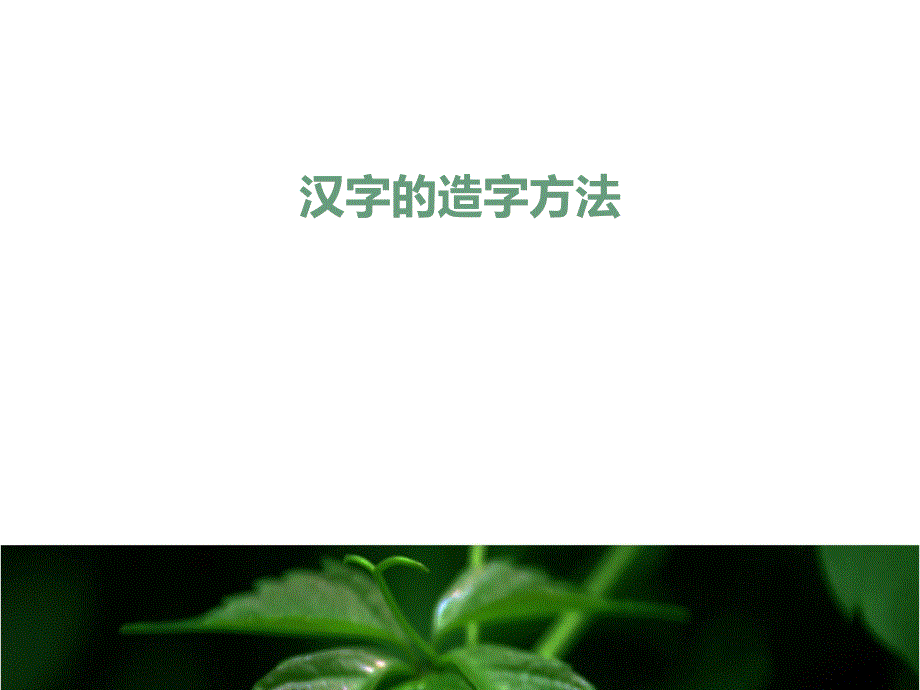 汉字的造字方法_第1页