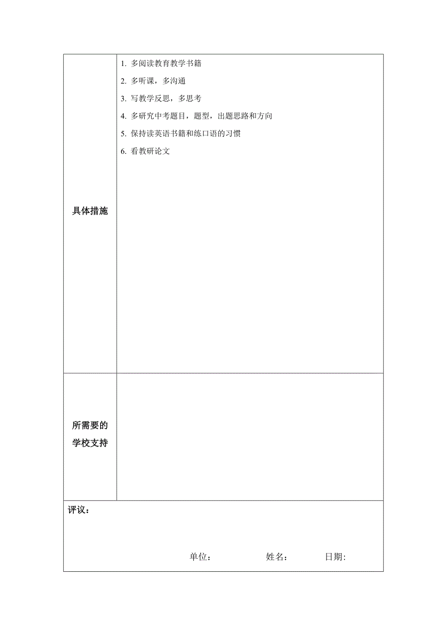 个人专业发展规划模板-颜莉_第2页