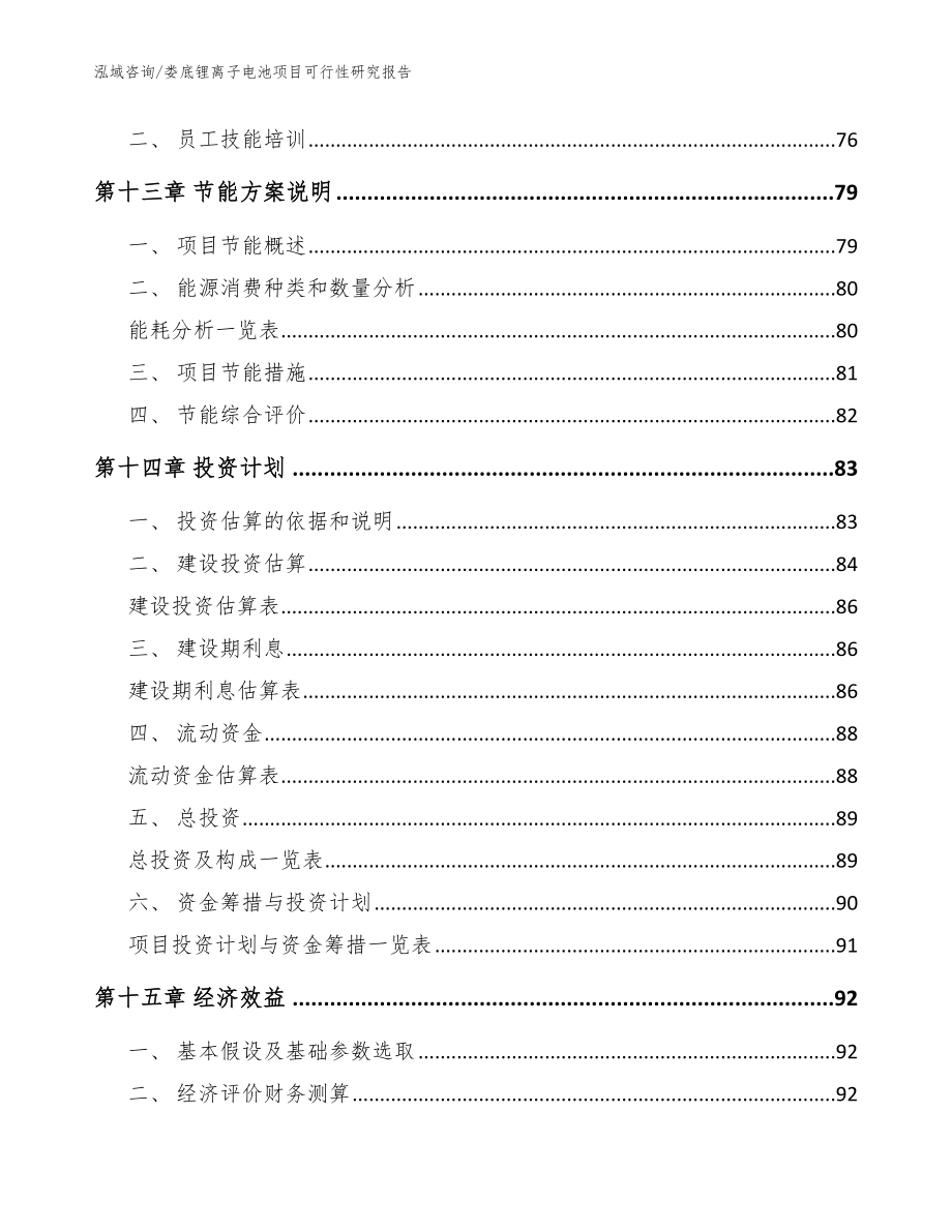 娄底锂离子电池项目可行性研究报告【模板范文】_第4页