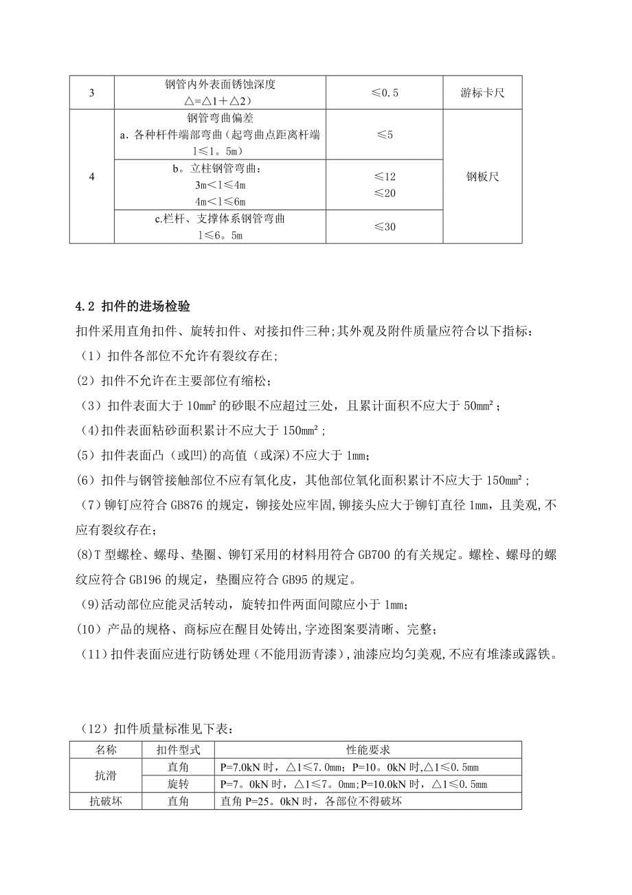 上海XX公司厂房落地式钢管脚手架卸料平台施工方案(标准版)_第5页