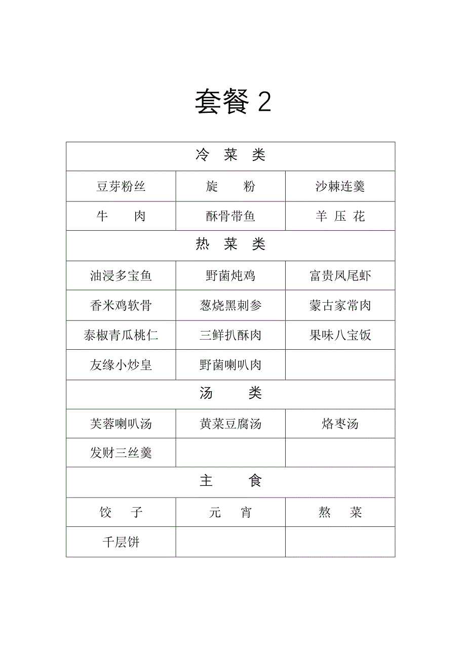 新年套餐菜谱.doc_第2页