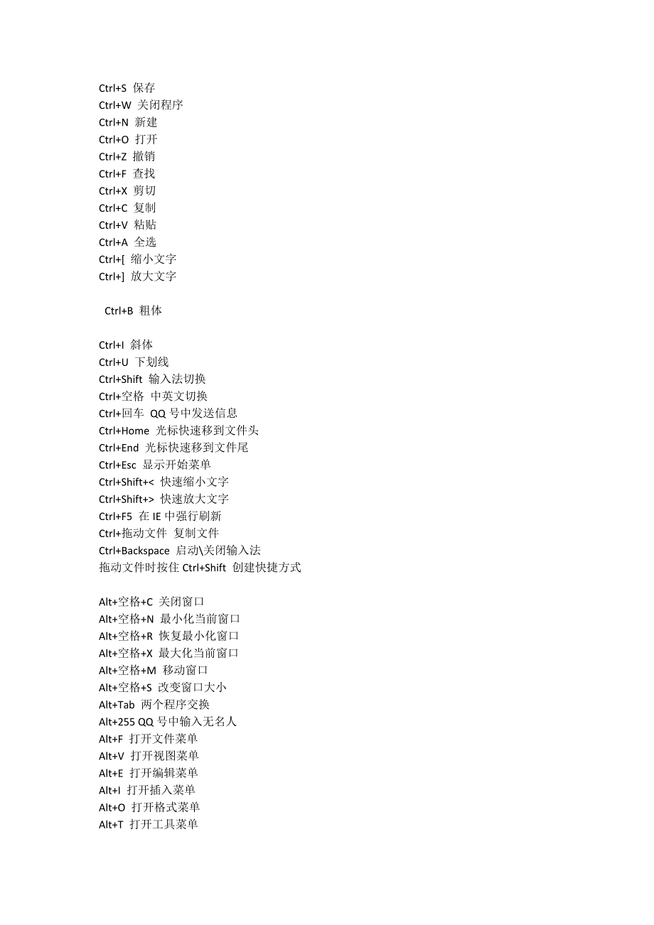 电脑快捷操作.doc_第1页