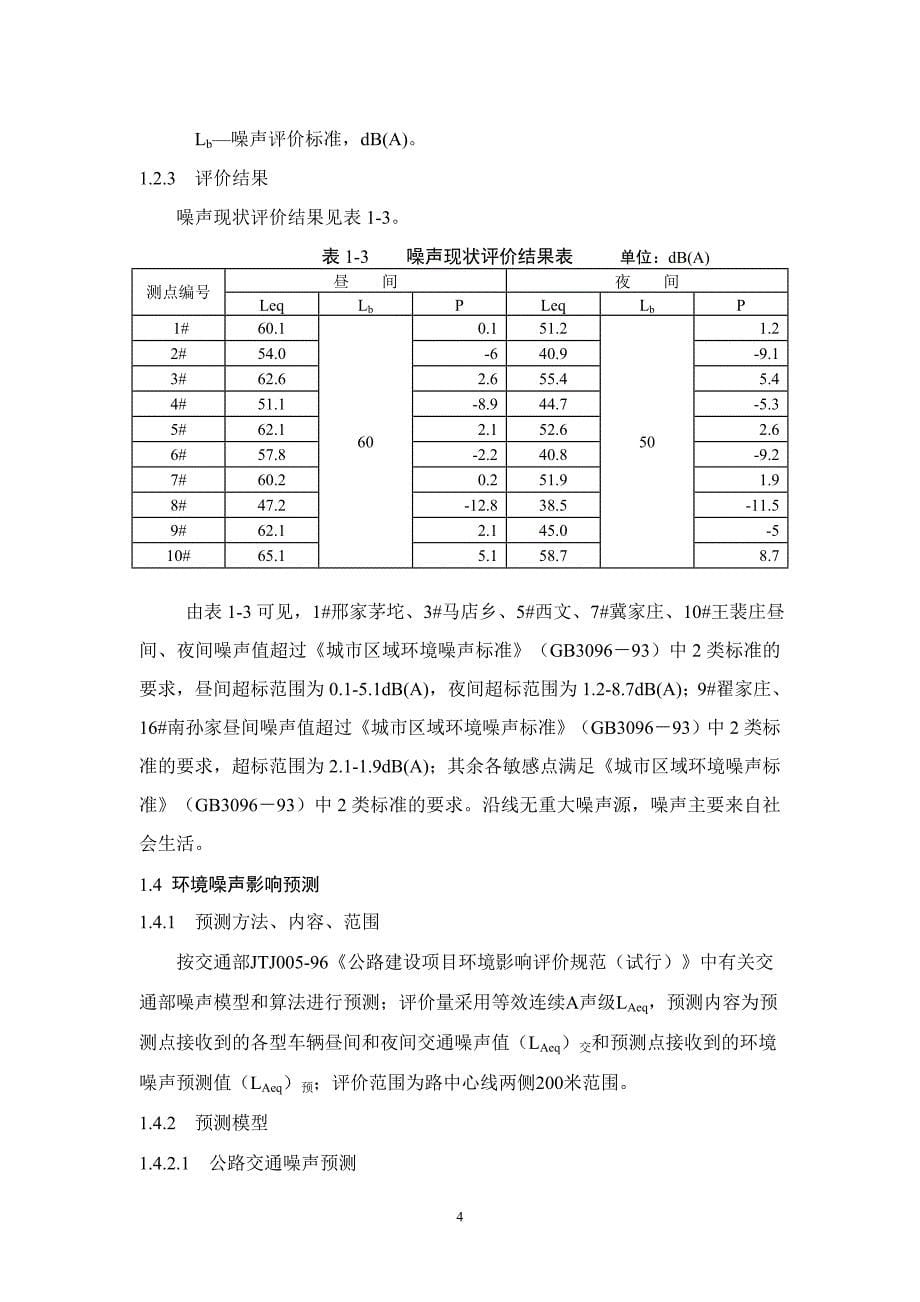 寿光农产品综合批发市场与绿色通道连接线环境评估报告.doc_第5页