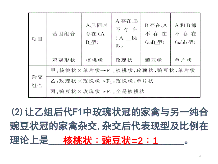 基因自由组合定律复习PPT精品文档_第4页