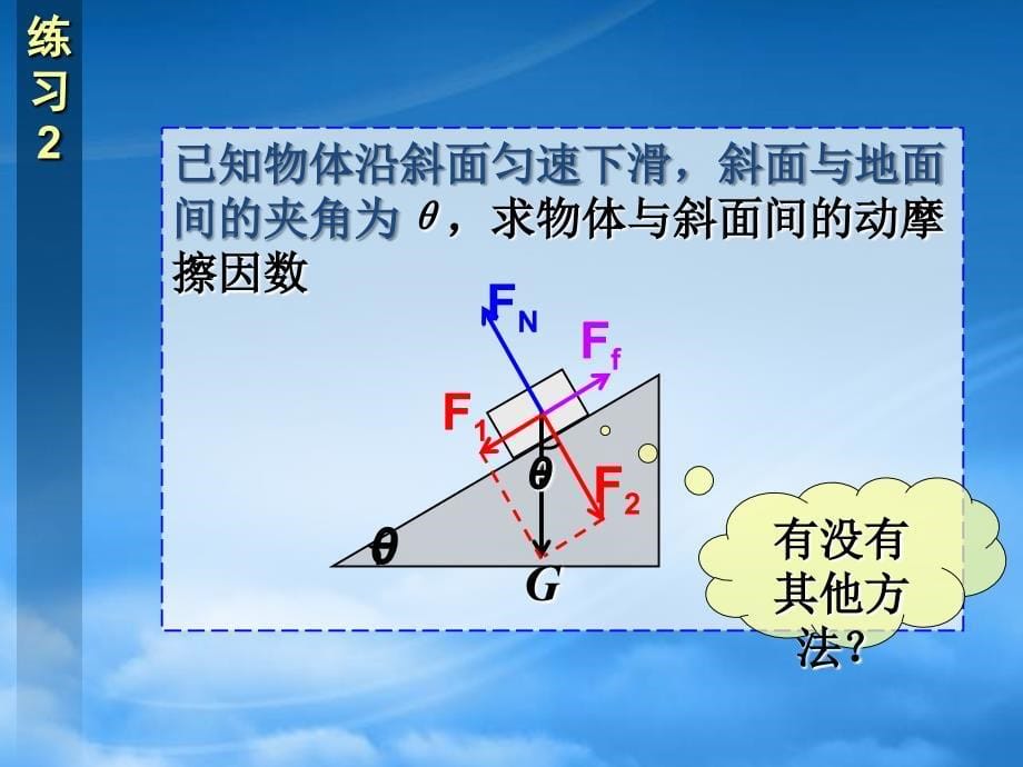 高一物理力的分解练习课课件 新课标 人教_第5页