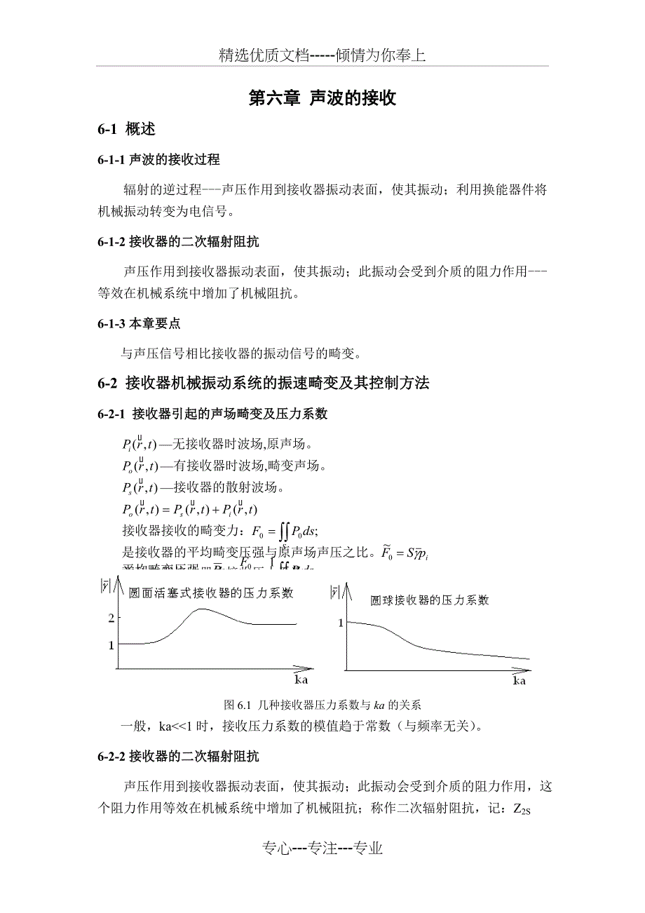 第六章声波的接收_第1页