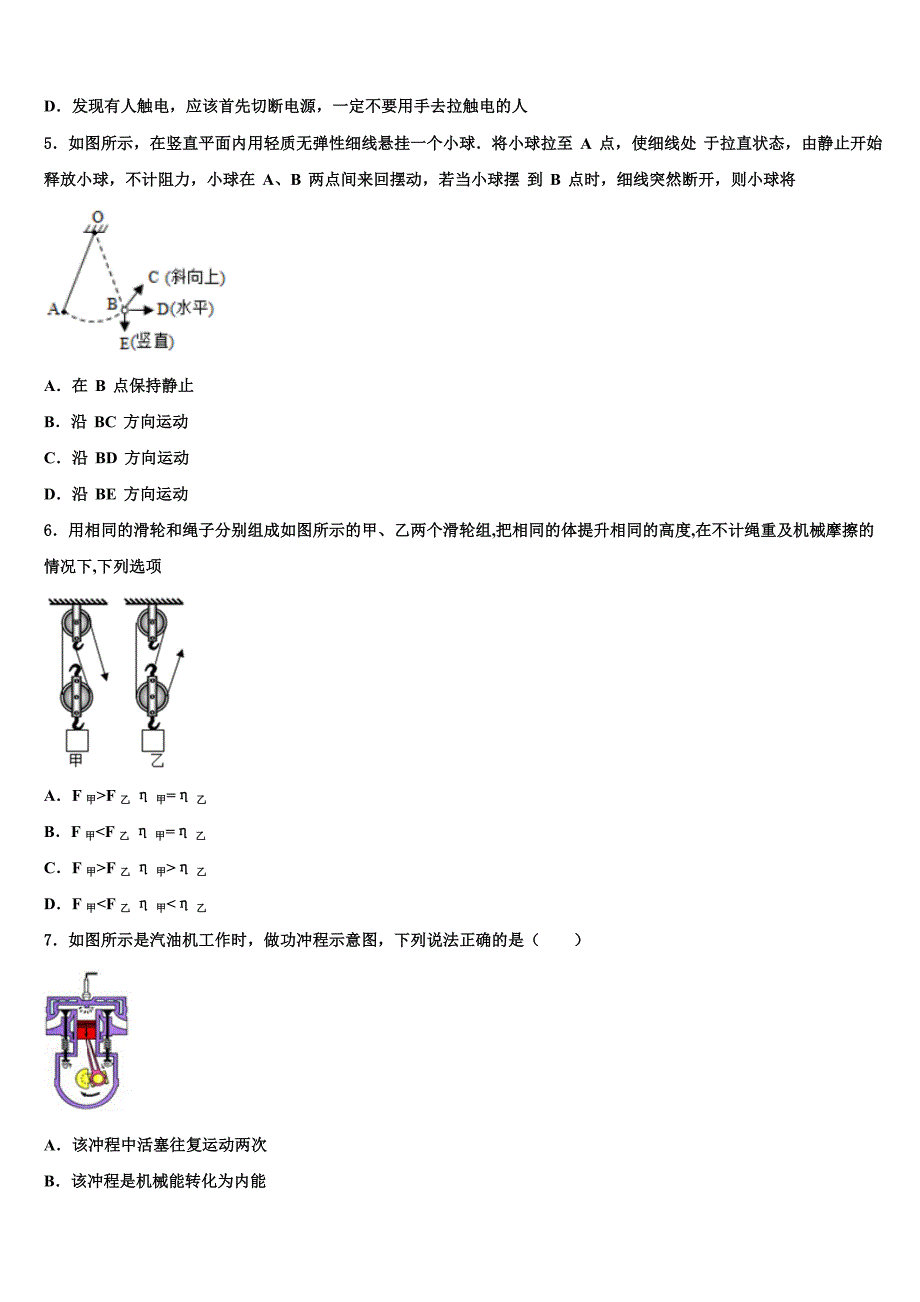 期河南省南阳市南召县达标名校2023年中考物理仿真试卷（含答案解析）.doc_第2页