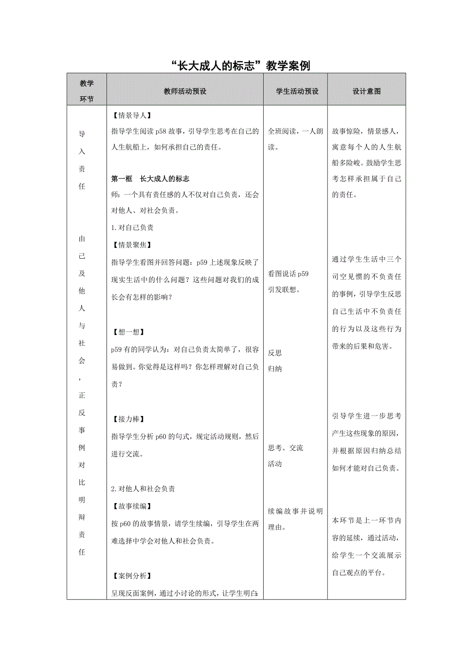 “长大成人的标志”教学案例_第1页