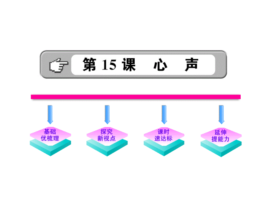 七年级语文1011版初中语文新课标金榜学案配套课件第15课心声语文版七年级上_第1页