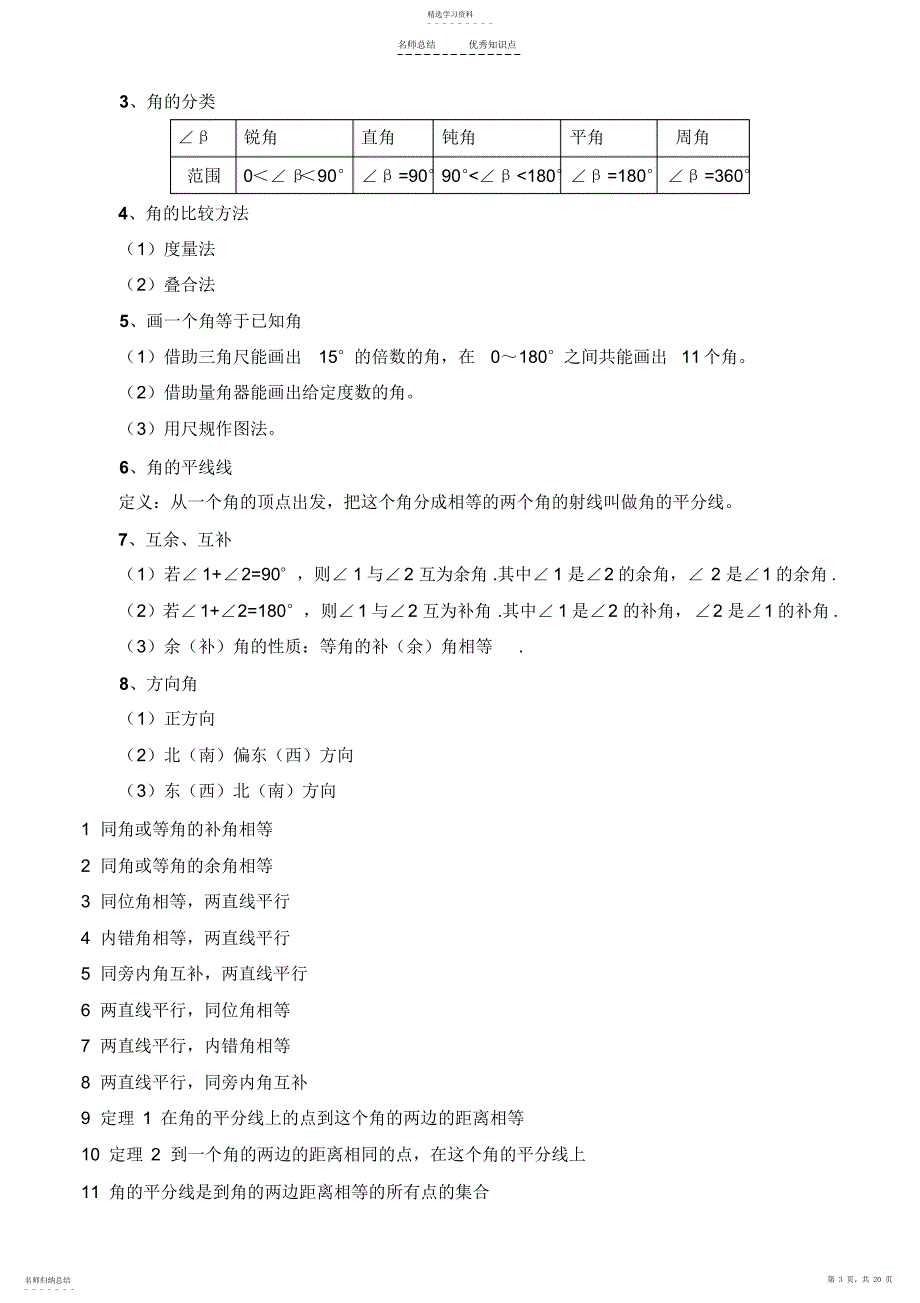 2022年初中数学重要知识点总结_第3页