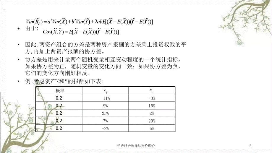 资产组合选择与定价理论课件_第5页