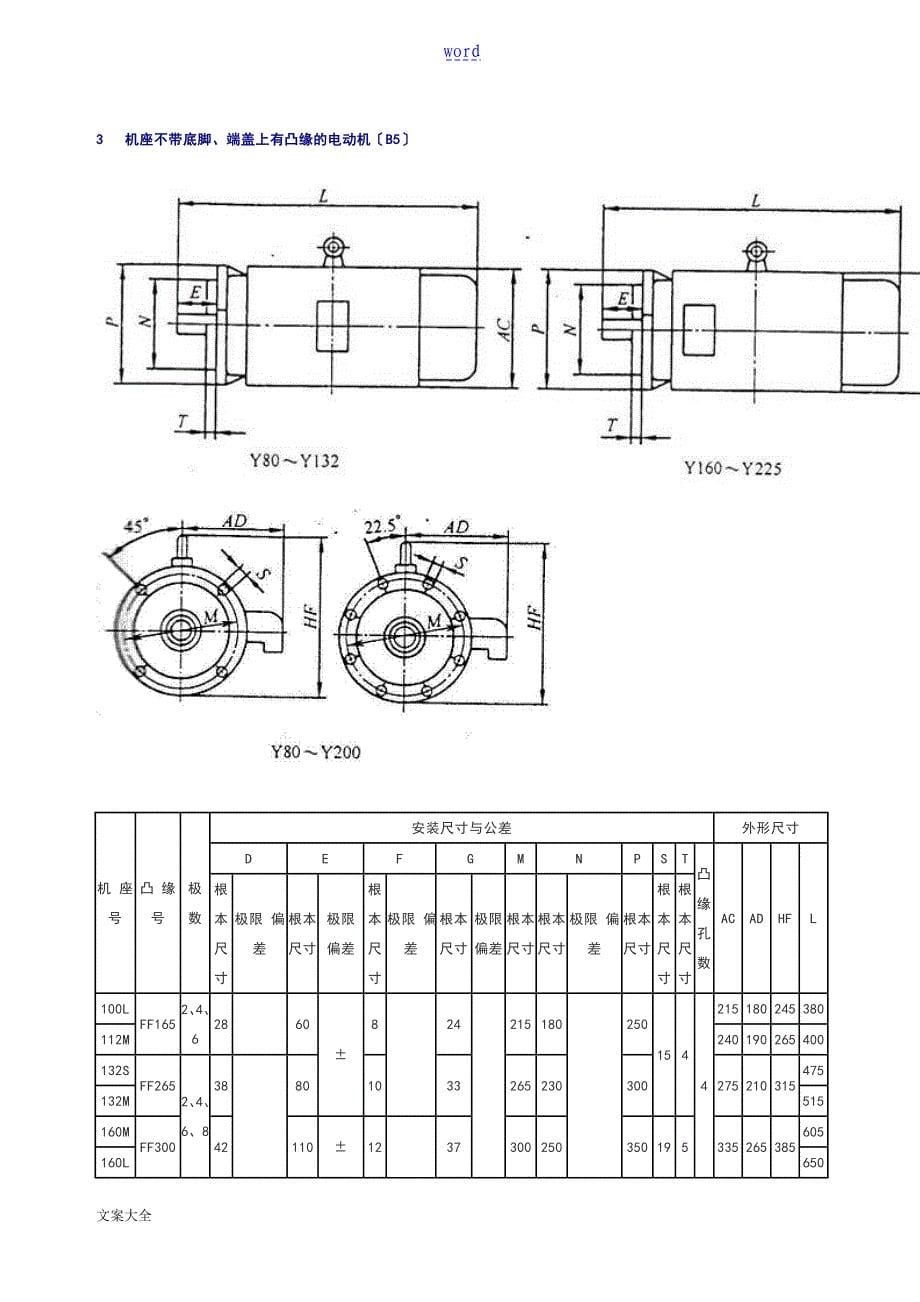 电机外型及安装尺寸_第5页