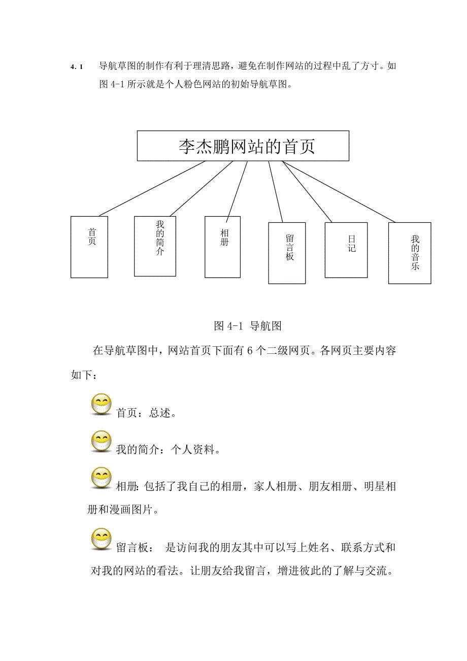 web网页设计报告_第5页