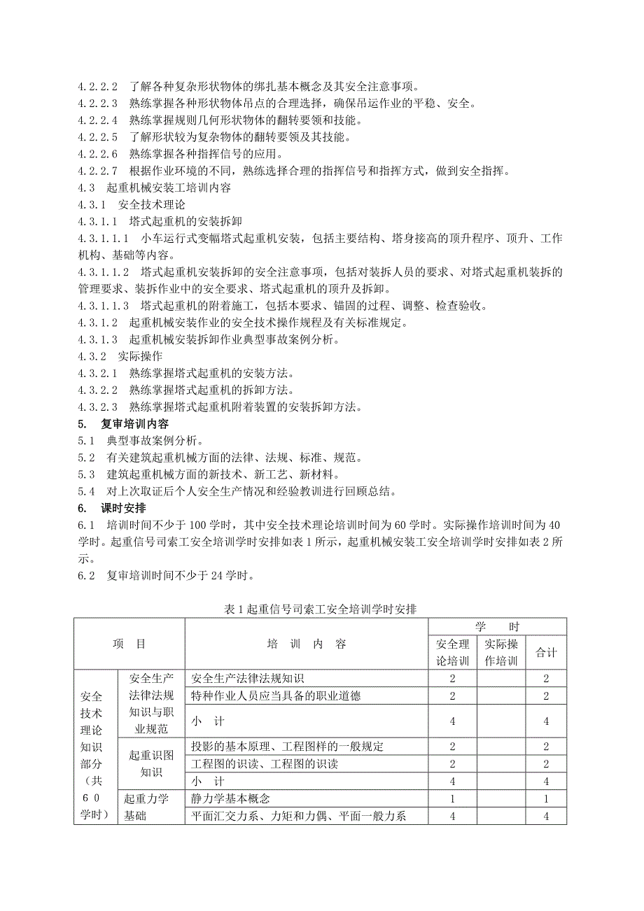 建筑起重机械安装拆卸及司索信号工安全技术培训大纲_第3页