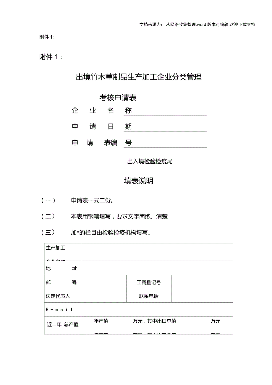 出境竹木草制品生产加工企业分类管理_第1页