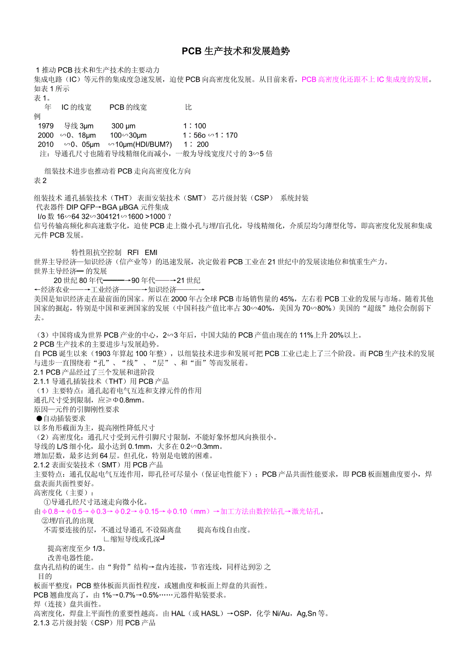 PCB生产技术和发展趋势(PDF 8)_第1页