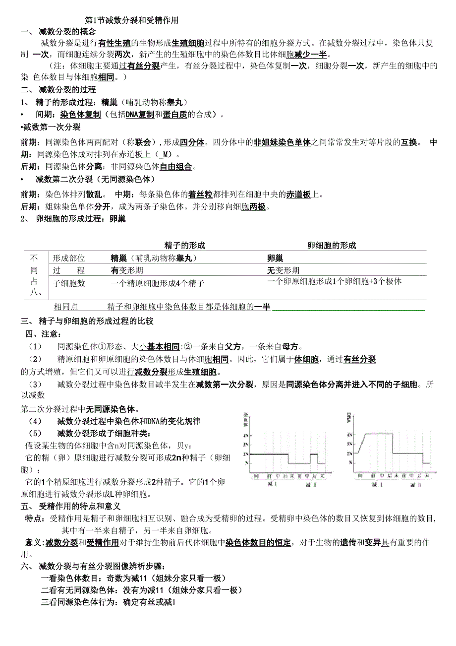 基因和染色体的关系知识点总结_第1页