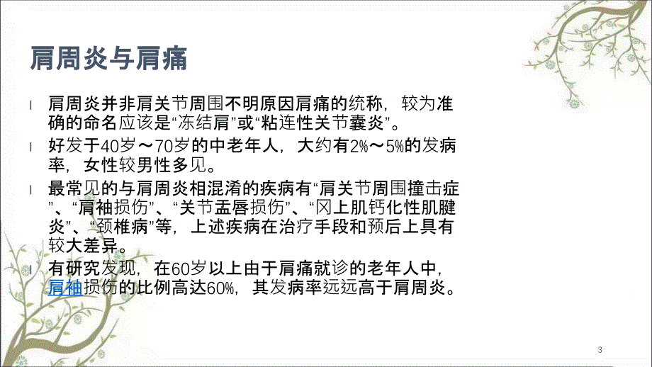 肩周炎的康复治疗课件_第3页