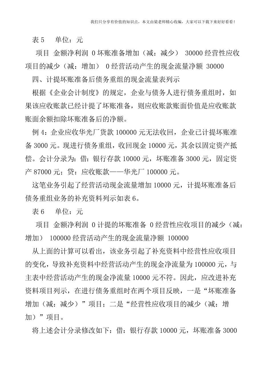 【税会实务】坏账准备在现金流量表中的列示初探.doc_第5页