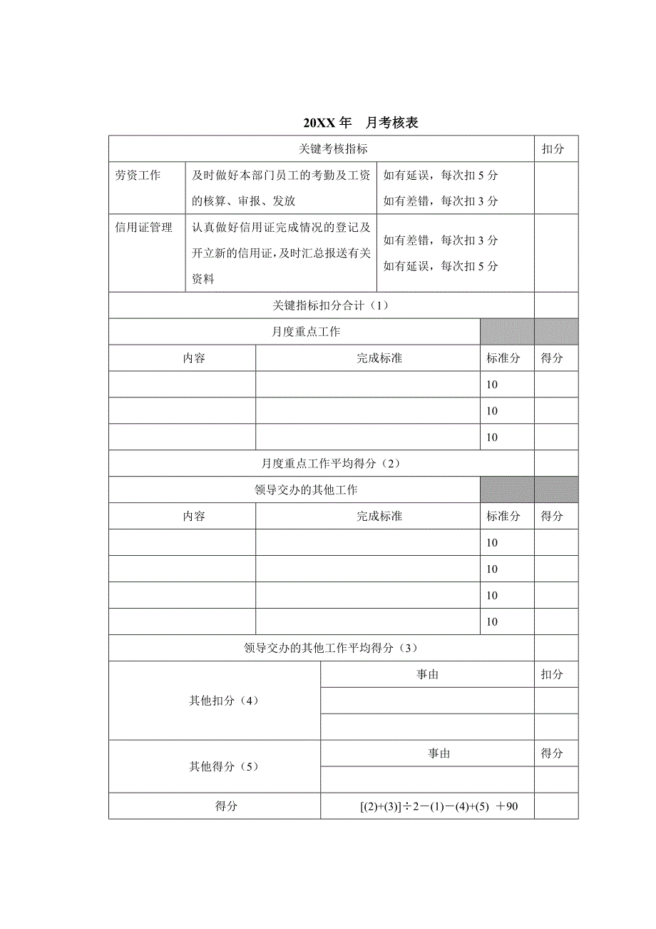 煤焦化工—劳资及信用政管理员考核手册_第4页