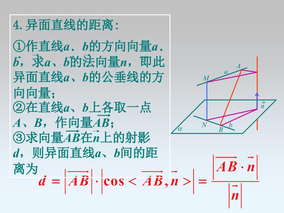 向量求空间距离距离_第4页