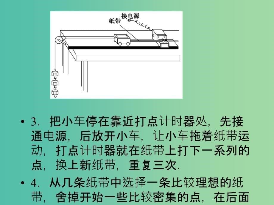 高中物理 第4单元　实验：研究匀变速直线运动课件 新人教版必修1.ppt_第5页