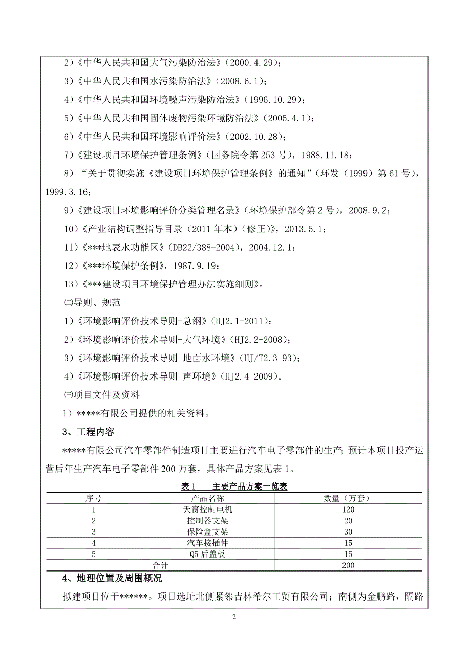 汽车电子零部件制造项目环境评估报告表_第3页