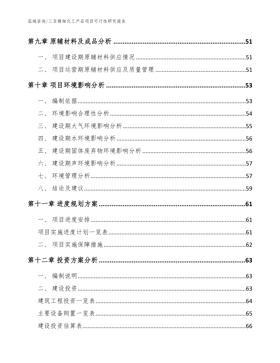 三亚精细化工产品项目可行性研究报告（模板范本）_第4页