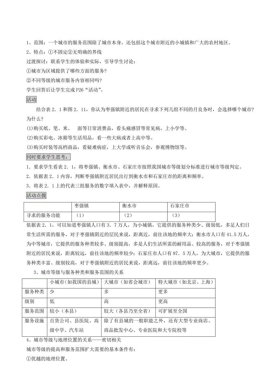 2.2 不同等级城市的服务功能_第2页