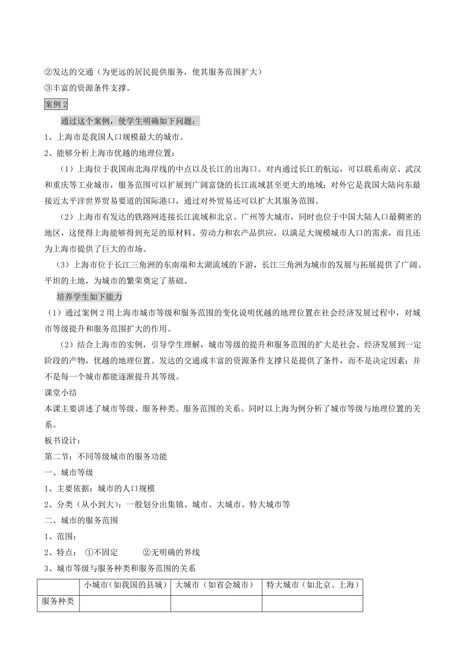 2.2 不同等级城市的服务功能_第3页