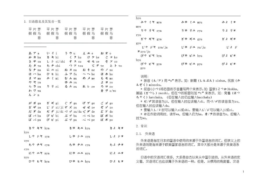 新版标准日本语初级语法大全（包含所有知识点）