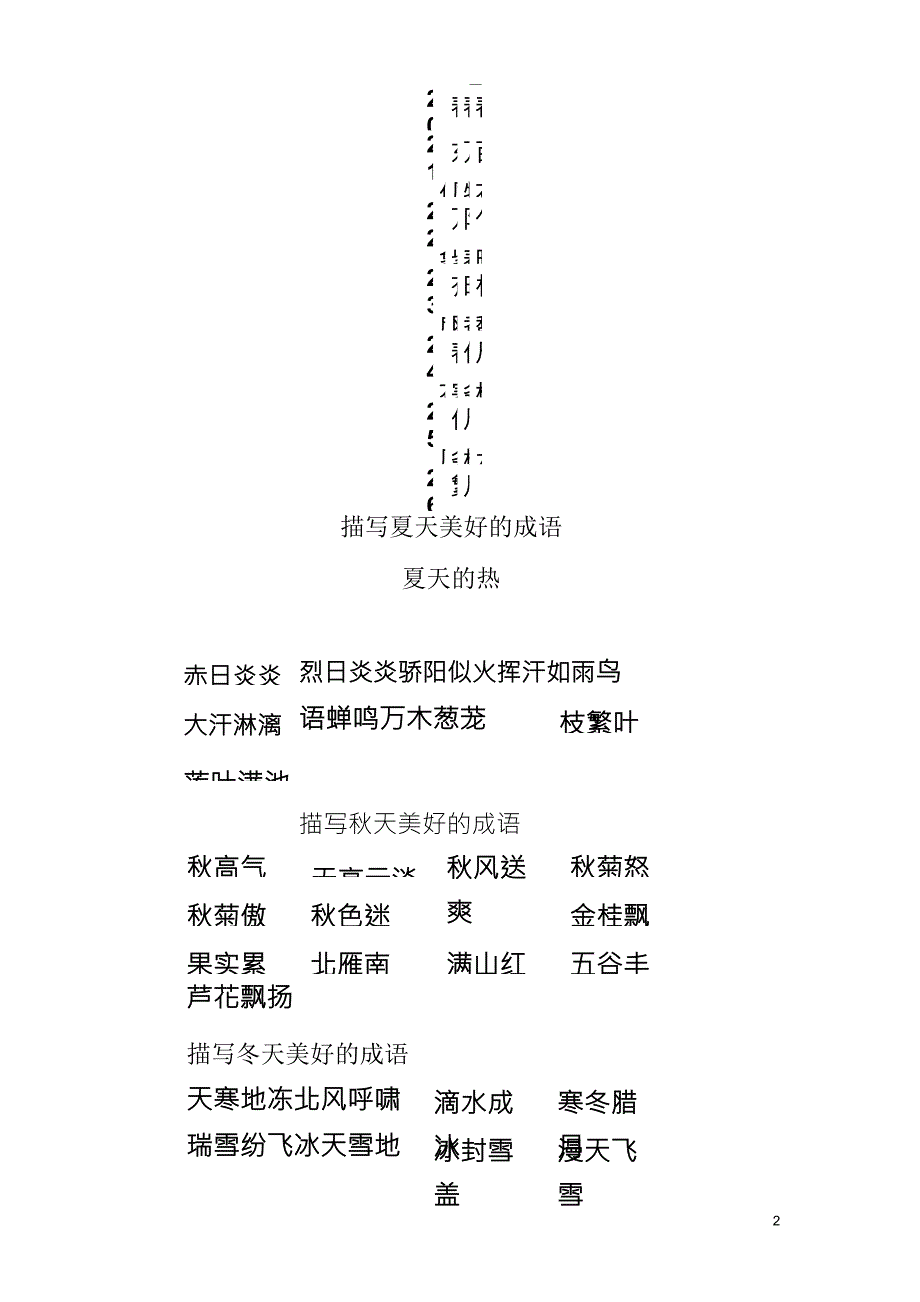 描写春天的四字词语大全_第2页