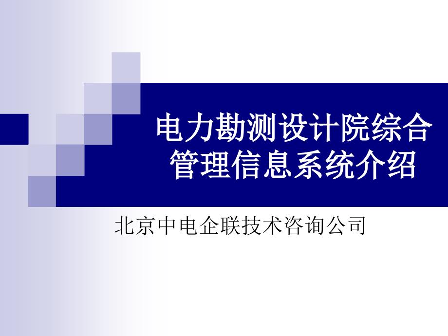 电力勘测设计院综合管理信息系统详细介绍-_第1页