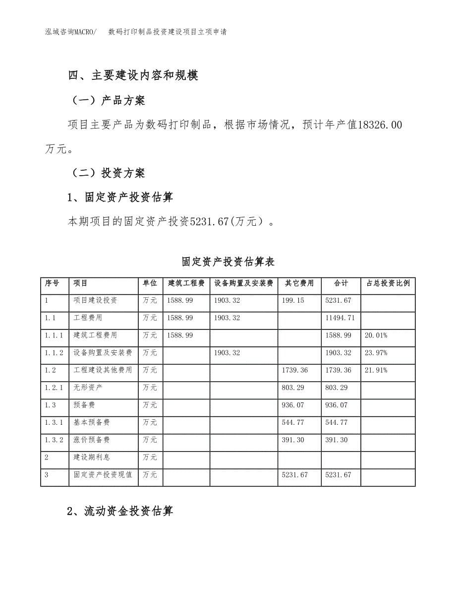 数码打印制品投资建设项目立项申请（项目简介）范本.docx_第5页