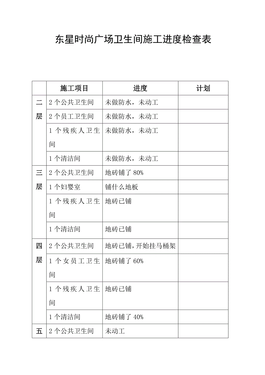 卫生间施工表.doc_第1页