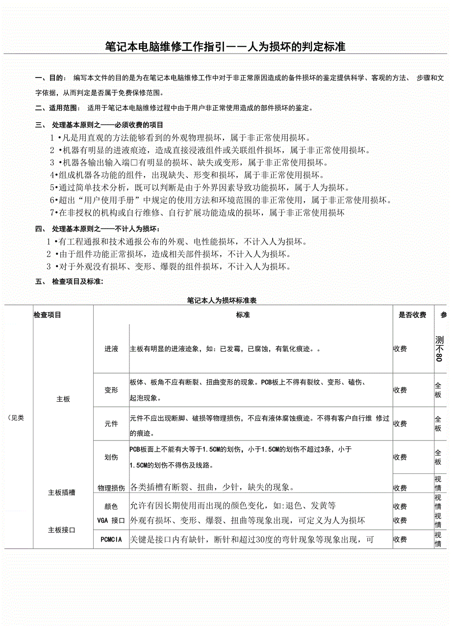 笔记本电脑维修工作指引_第1页