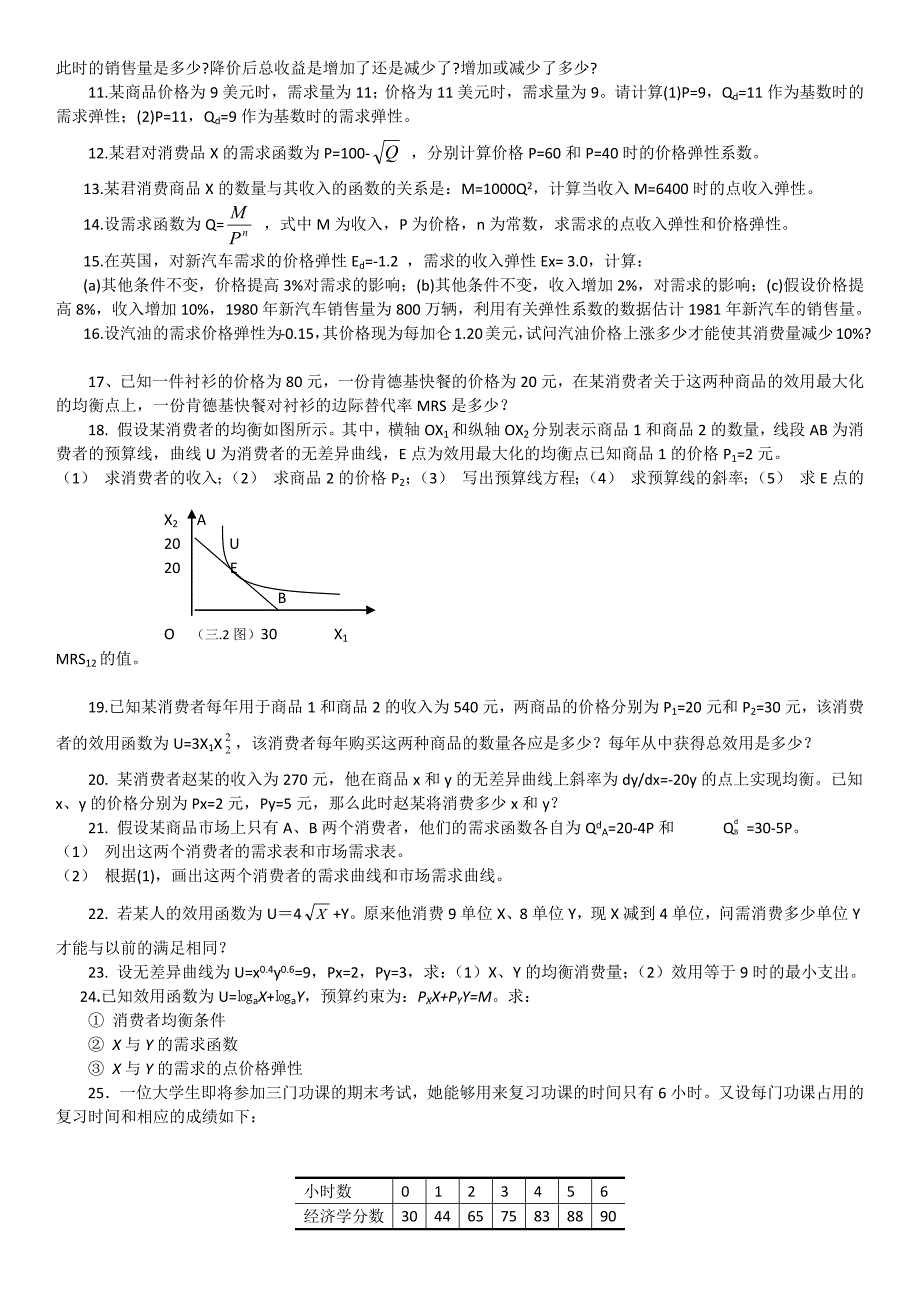 微观经济学试题及答案及详解_第2页