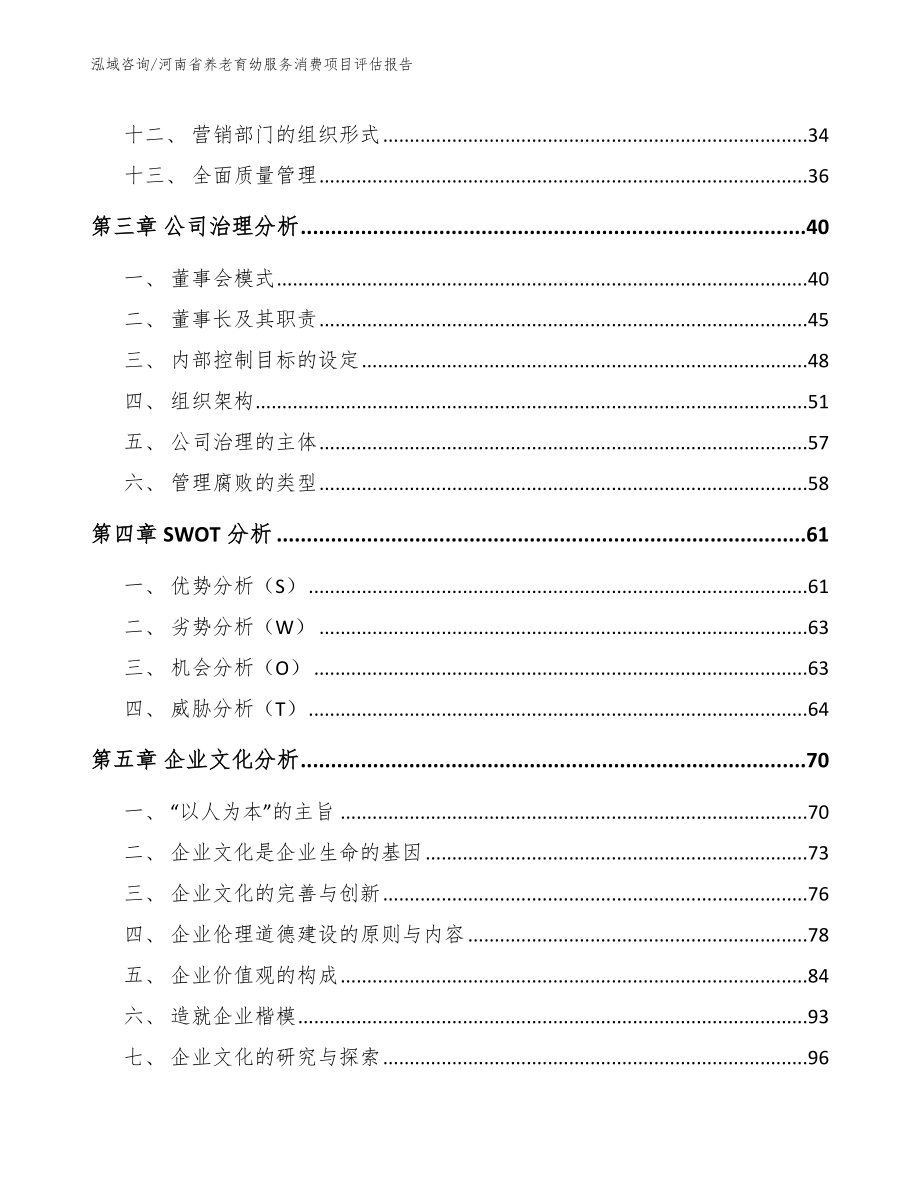 河南省养老育幼服务消费项目评估报告范文_第2页