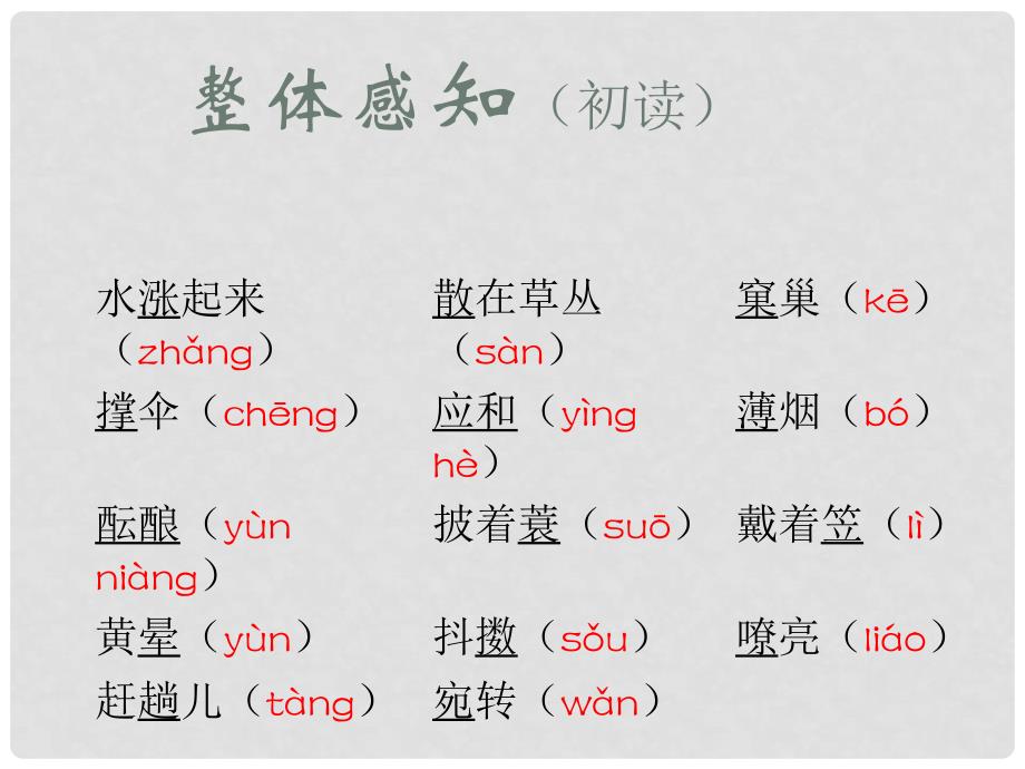 湖南省迎丰镇七年级语文上册 第一单元 1 课件 新人教版_第4页