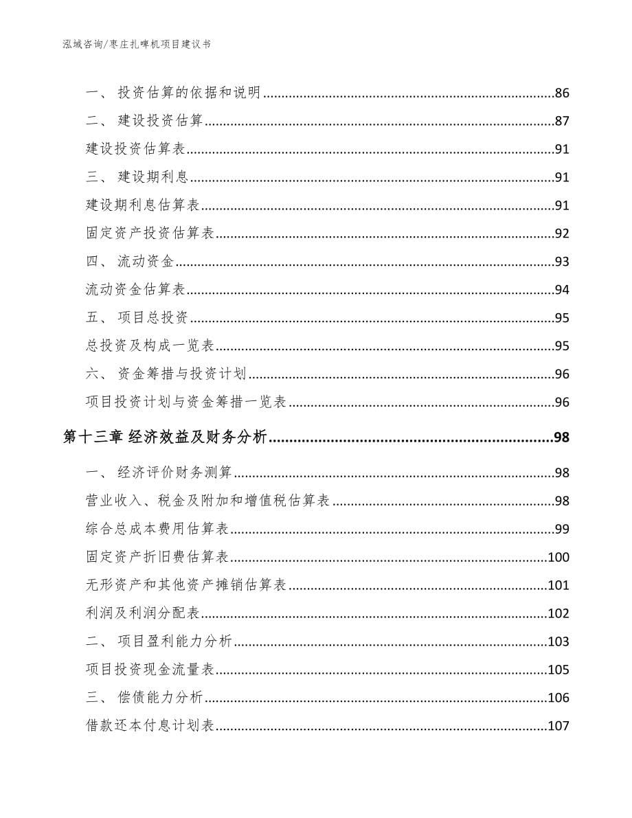 枣庄扎啤机项目建议书_范文模板_第5页