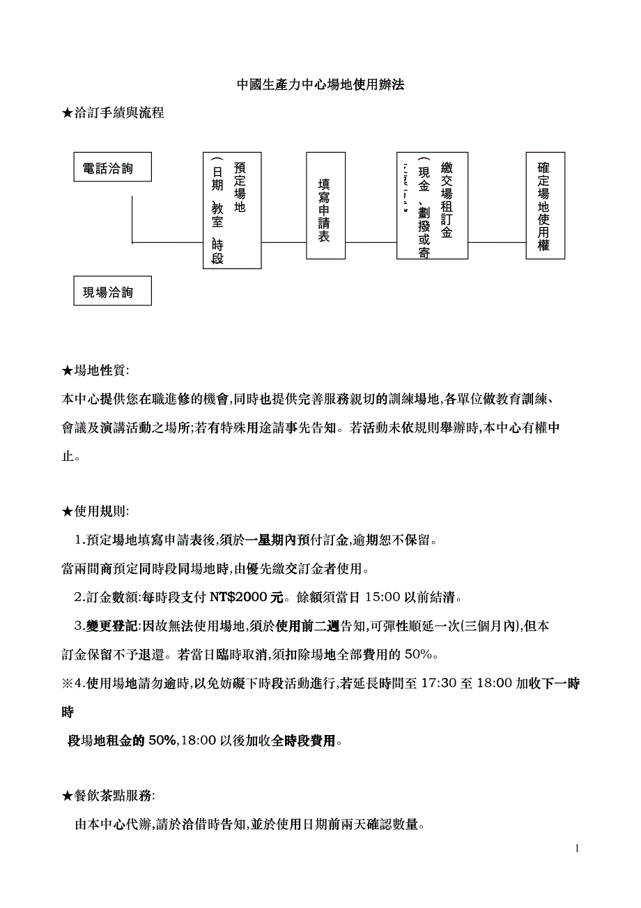 中国生产力中心场地使用办法_第1页