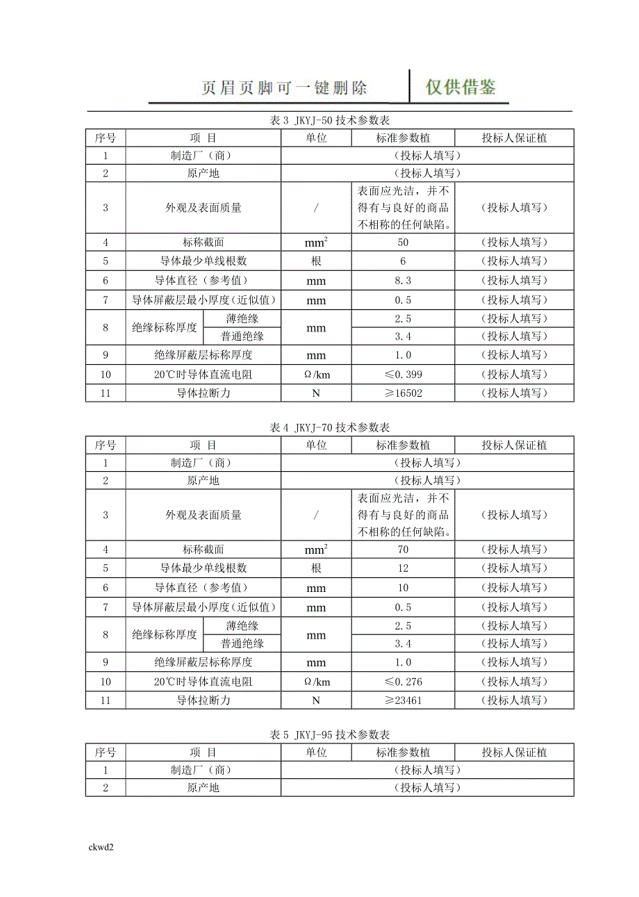 最全10kV架空绝缘导线技术参数表[互联网+]_第4页