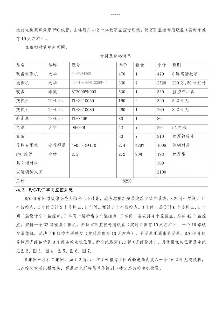 XX监控报价方案_第5页