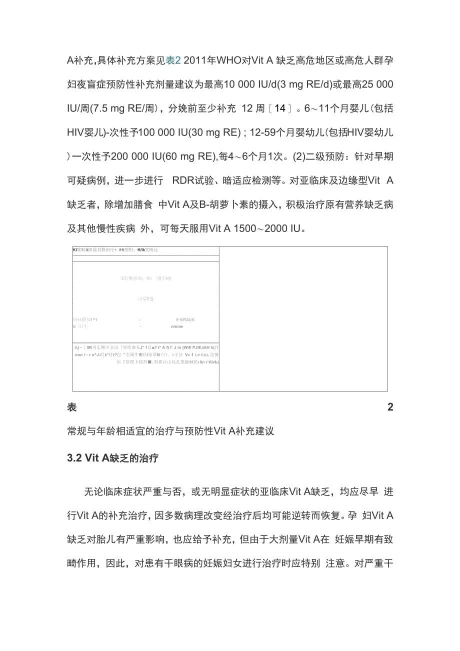 维生素A缺乏的诊断、治疗及预防_第5页