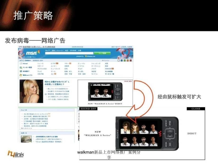 walkman新品上市网络推广案例分享课件_第5页