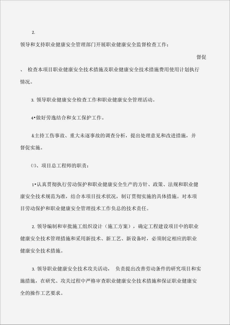 职业健康安全管理岗位职责_第2页