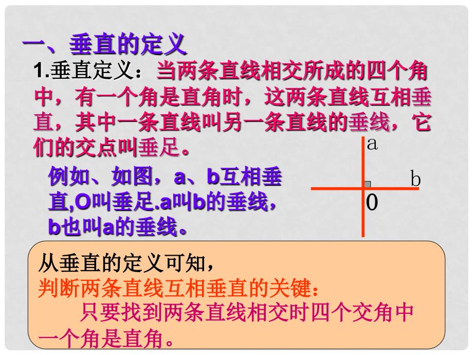 山东省淄博市沂源县中庄乡中学八年级数学下册 垂线同步课件 新人教版_第3页