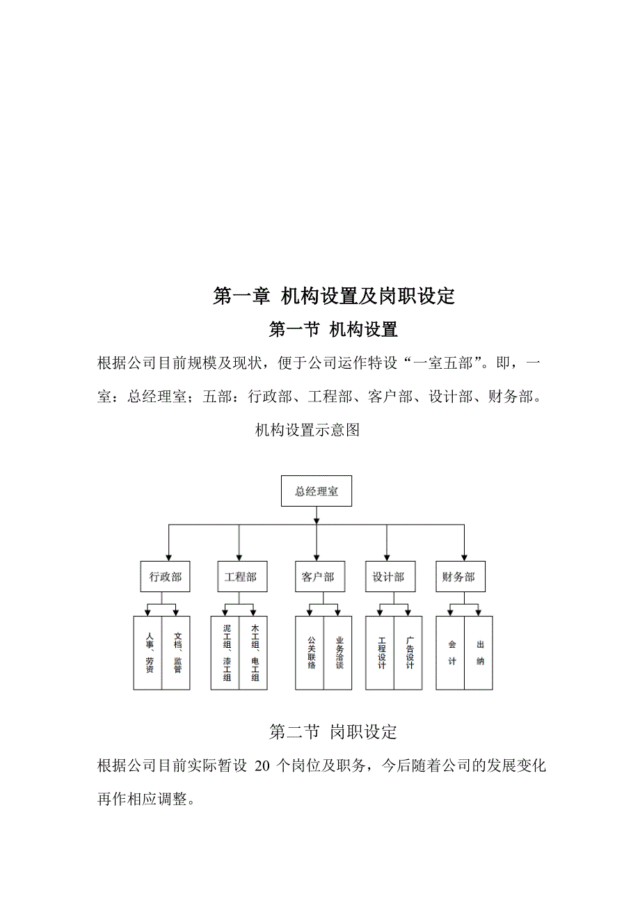 某工程公司机构设置及管理制度汇编_第2页